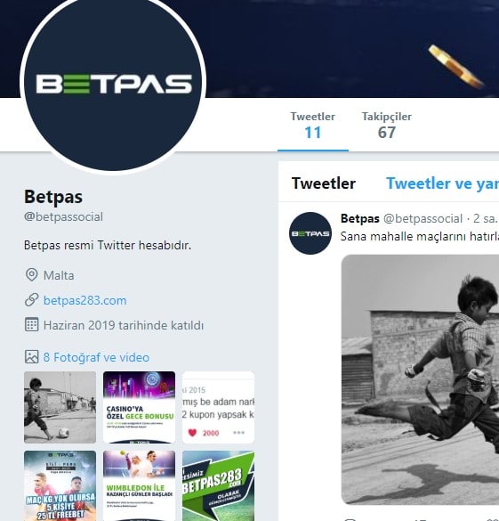 betpas giriş twitter